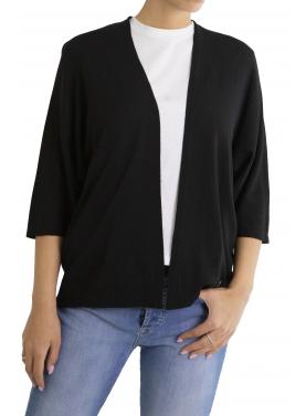 Cardigan monocolour con maniche a tre quarti Please 